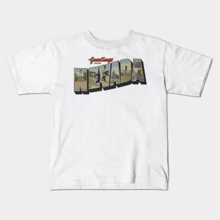 Greetings from Nevada Kids T-Shirt